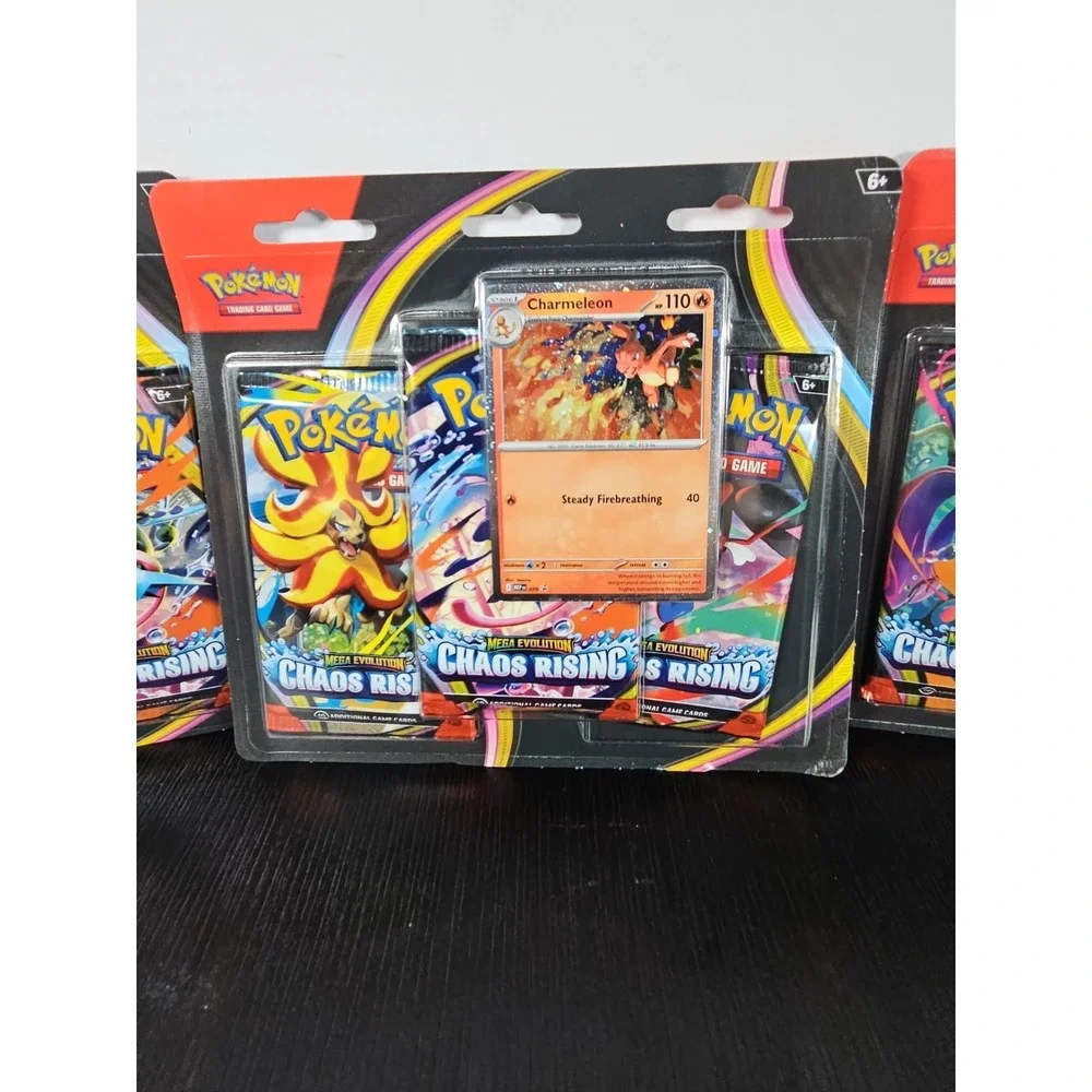 (3) X Charmeleon Promo 3-Packs Blister Chaos Rising Mega Evolution Pokemon TCG